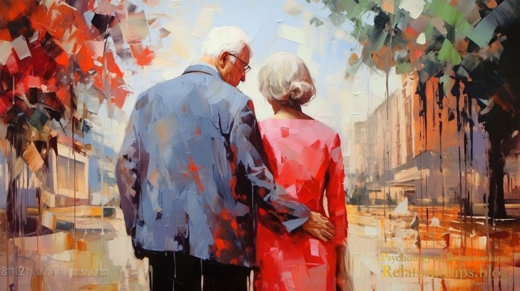 An elderly couple
