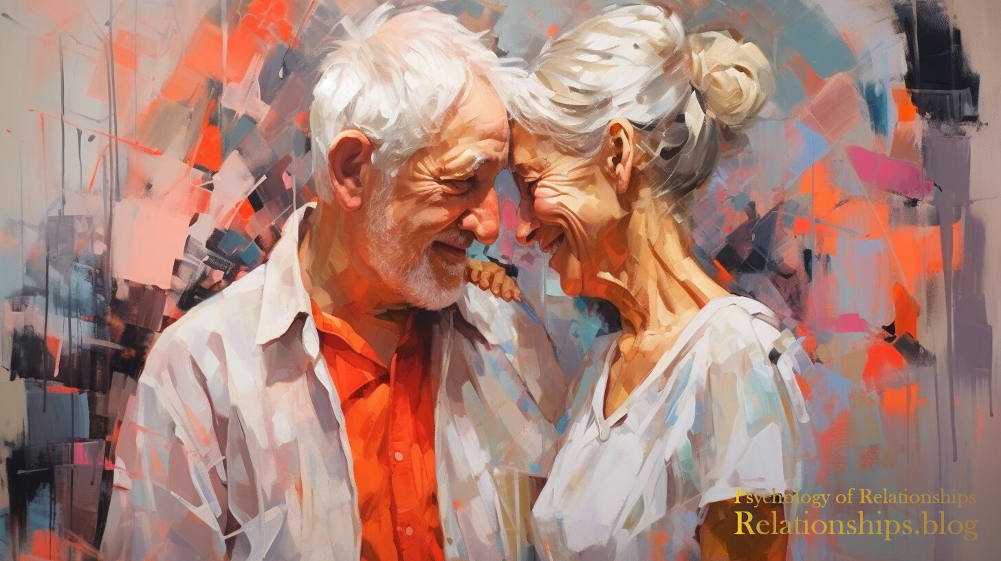 An elderly couple
