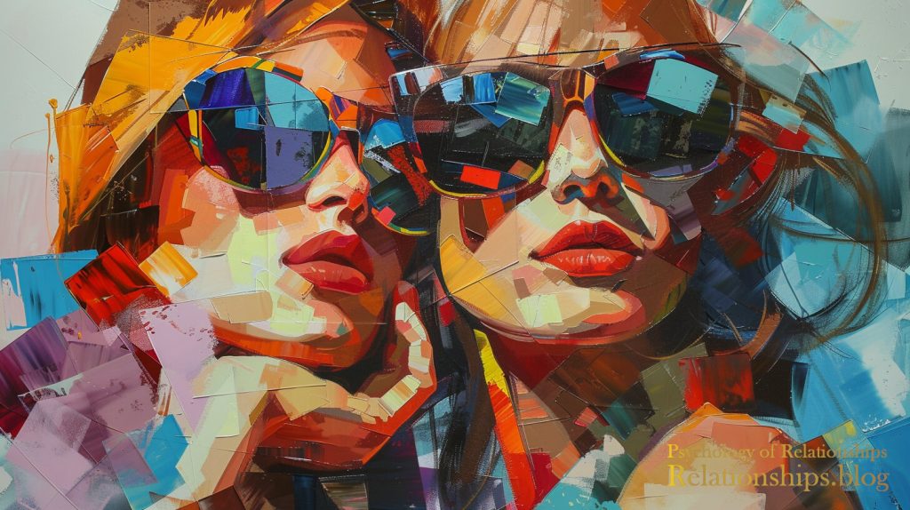 Two woman with sun glasses