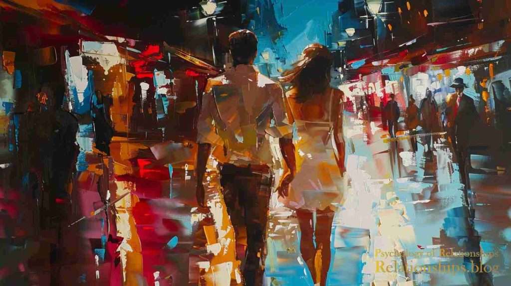 Couple in night life 